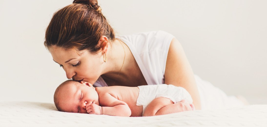 mother and baby spending first hours as a mom