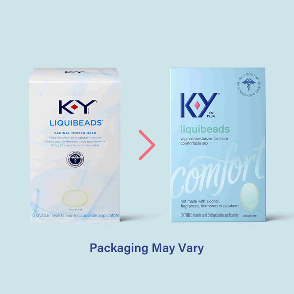 New package K-Y Liquidbeads