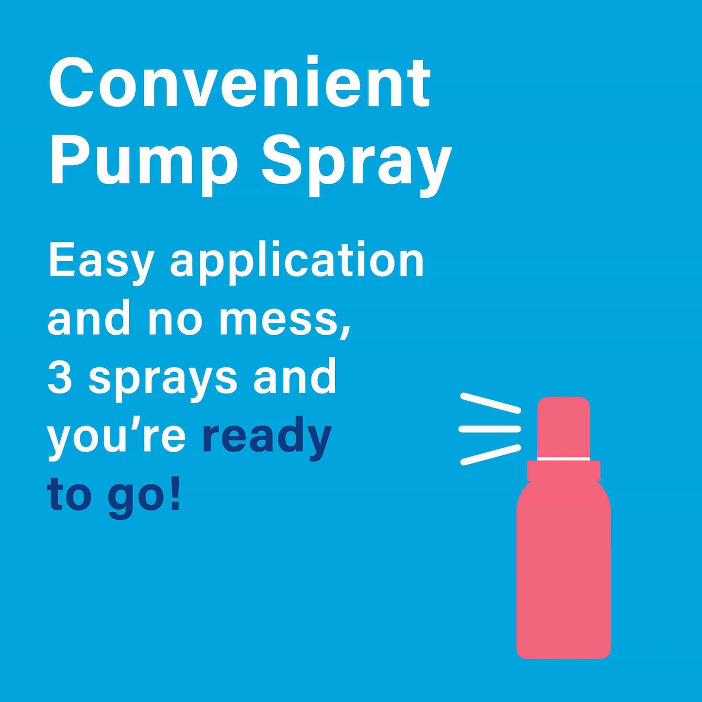 Convenient pump spray