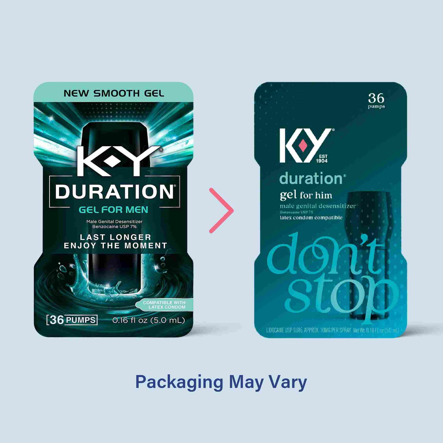 New K-Y Duration packaging
