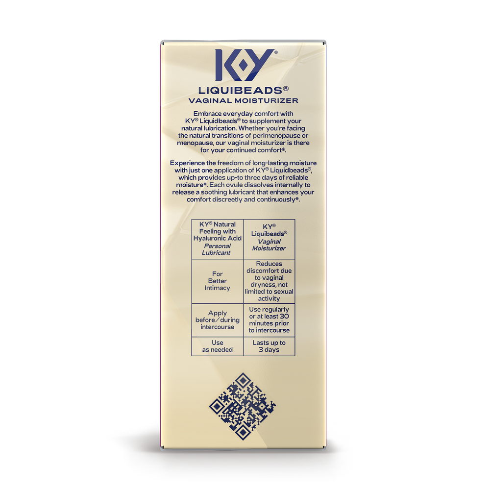 K-Y® Liquibeads Vaginal Moisturizer & Lube