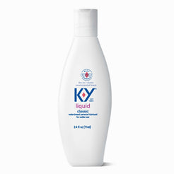 The front of the 4.5 oz. K-Y® Classic Liquid WaterBased Lubricant bottle for wetter sex.