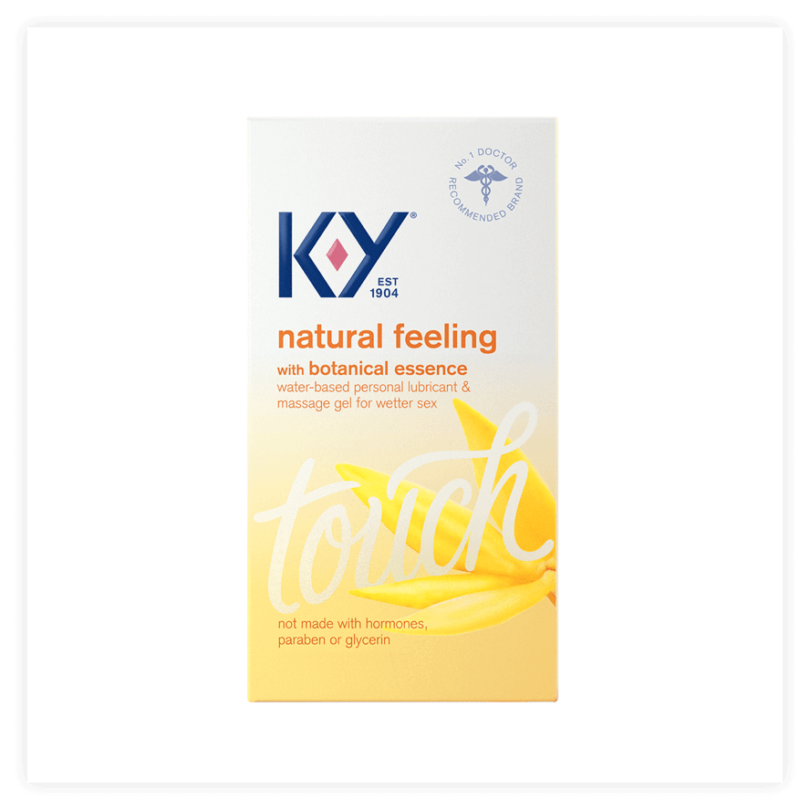 K-Y yellow Natural Feelings packaging