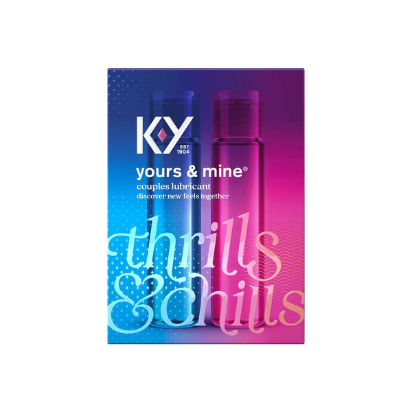 The K-Y® Yours + Mine couples lubes are made to give him and her intimate thrills and chills. 