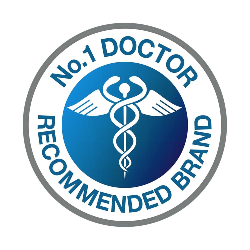 Number 1 doctor recommended with white background