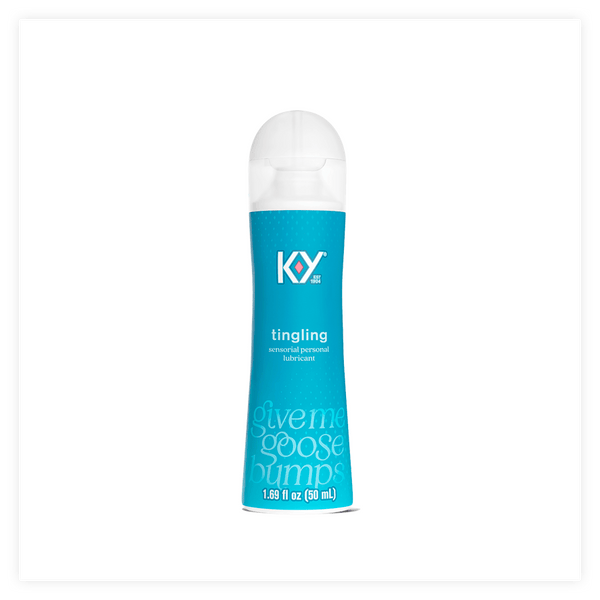 The 'give me goosebumps' K-Y® Tingling Sensorial Personal Lubricant flip-top bottle (1.69 oz.)