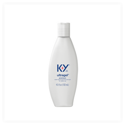 The front of the 4.5 oz. K-Y® Ultragel Premium Water-Based Personal Lubricant bottle.
