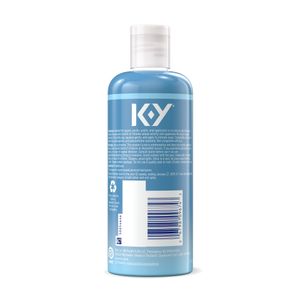 K-Y True Feel Silicone Based Lube 8.45 OZ packshot backside